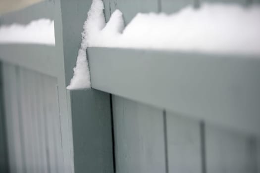 Snowy fence