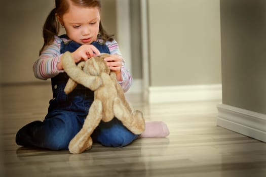 Child playing with toy