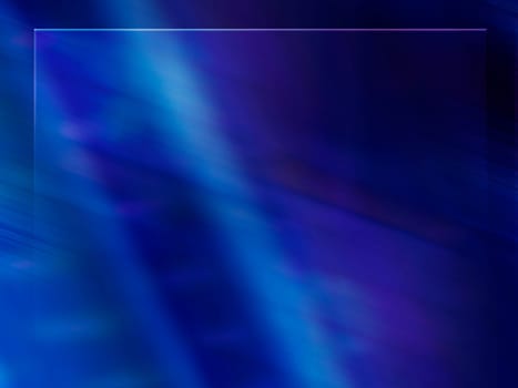 Blue graphic background.