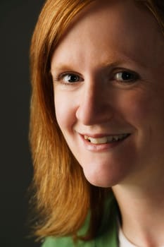 Woman's head shot