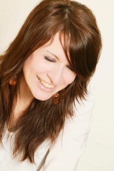 Portrait of a beautiful brunette woman