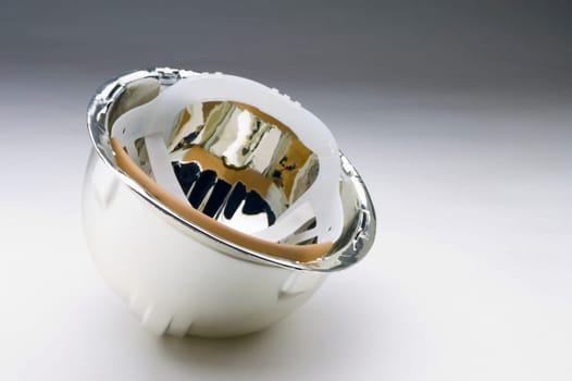 Silver hard hat