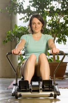 Woman excerising