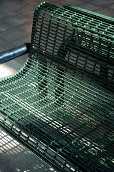 Closeup of a bench