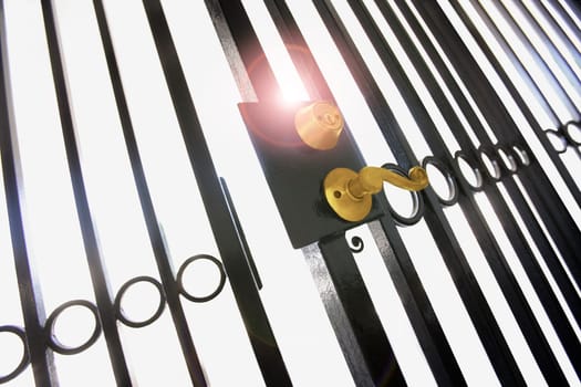 Locked gate
