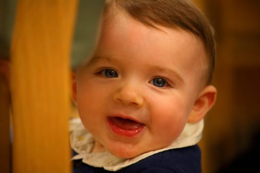 A smiling toddler