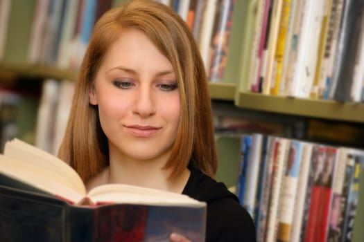 Student reading