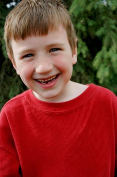Grinning boy