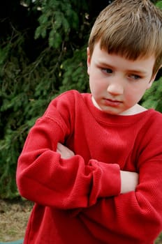 Unhappy boy