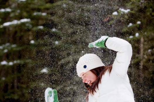 Playing in the snow
