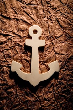 Anchor on textured background