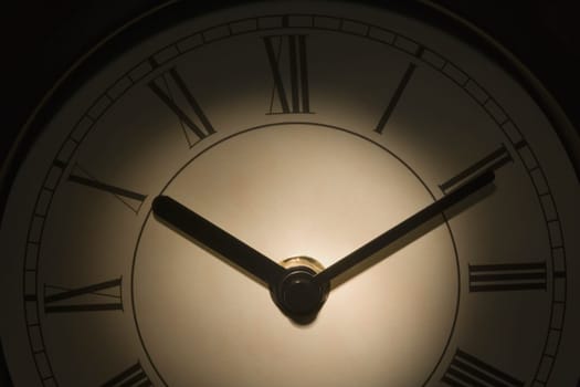 Close-up of a wall clock
