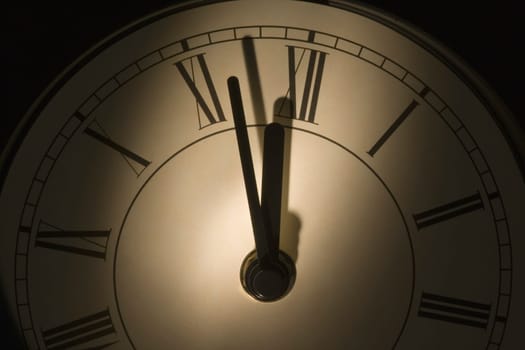 Close-up of a wall clock