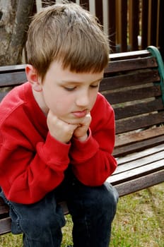 Boy thinking