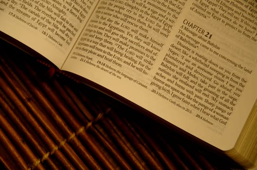 Closeup of Bible