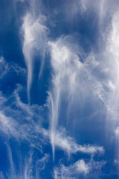Cloud patterns in the sky
