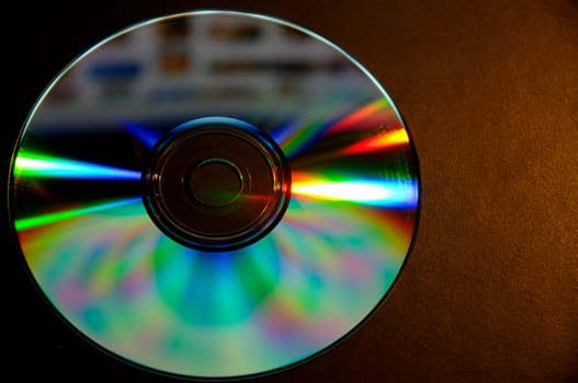 Closeup of a CD