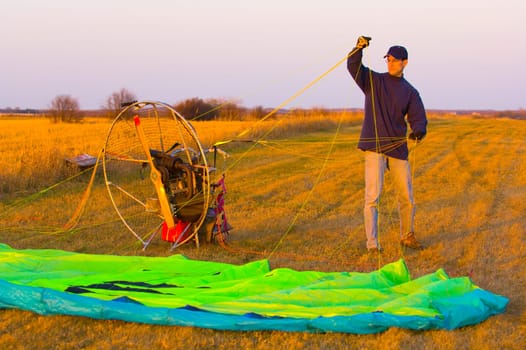 Powered parachute or paraglider