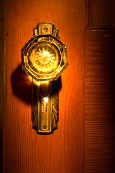 Antique glass doorknob