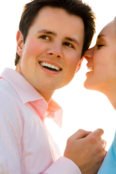 Young happy couple