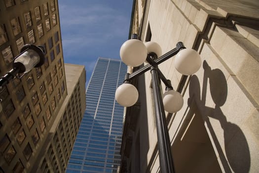 View of downtown buildings