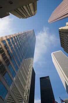 View of downtown buildings