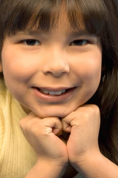 Girl smiling