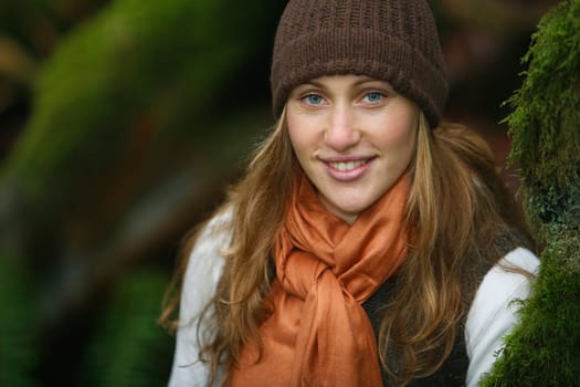 Portrait of young woman