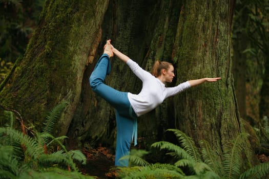 Woman doing yoga