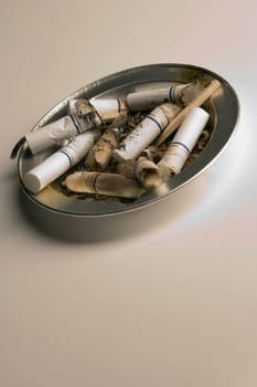 Full ashtray receptacle