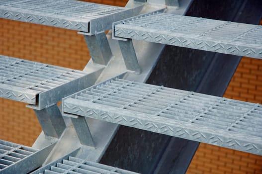 Metal stairs