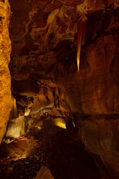 Inside of a cave