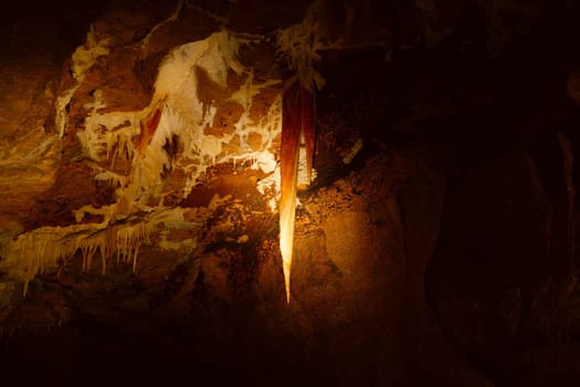 Inside of a cave