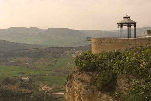 Scenic view of the Parador of Ronda