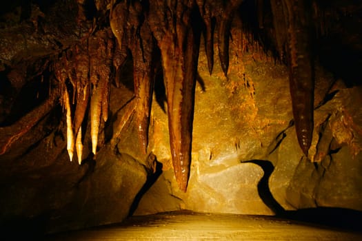 Inside cave