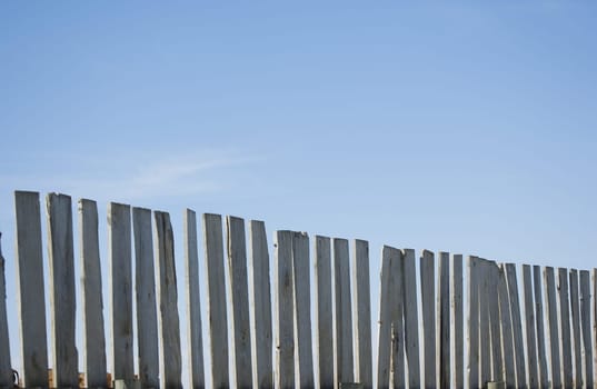 White fence