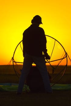 Man with Parachute
