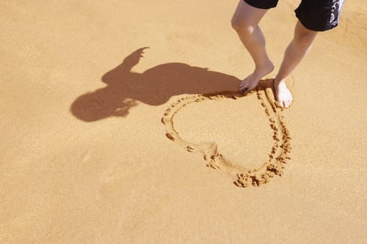 Message in the sand