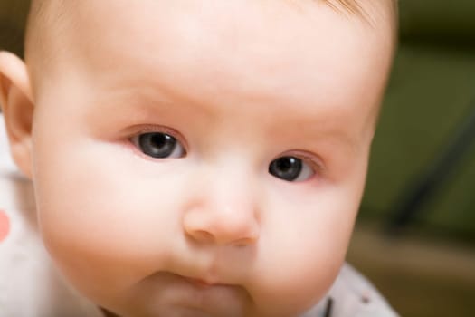 Close up of baby face