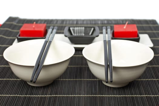 Oriental table setting
