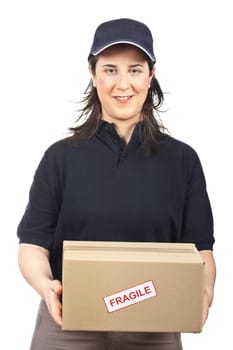 Delivering a package fragile