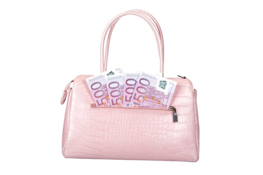 Pink handbag