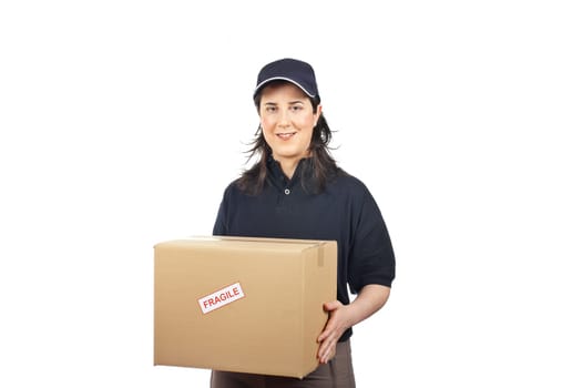 Delivering a package fragile