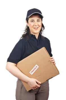 Delivering a package fragile