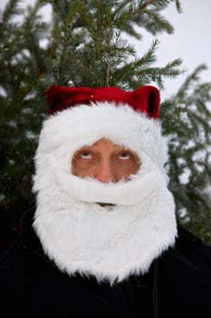 Man dressed as Santa Claus