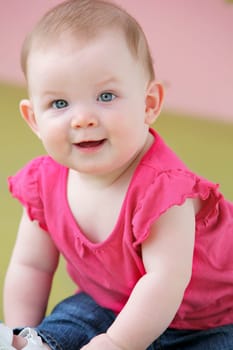 Portrait of a baby girl