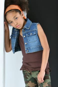 Young girl in urban outfit