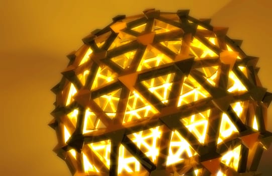 Round ball with triangles