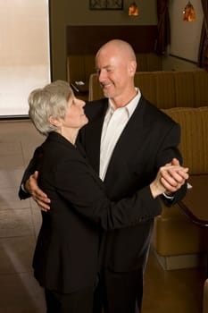 Senior couple dancing