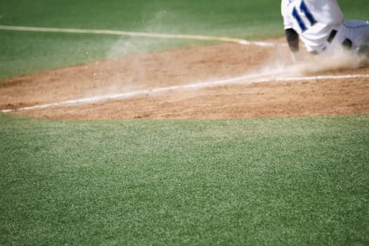 Sliding into the base